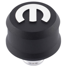 PROFORM 440-440 - MOPAR Emblem Slant Edge Breather Cap Black Crink image