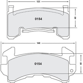 PFC BRAKES 0154.13.14.44 - Brake Pads Metric GM  image