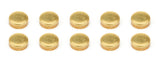 Expansion Plugs 10pk - Brass 1-3/8 Dia