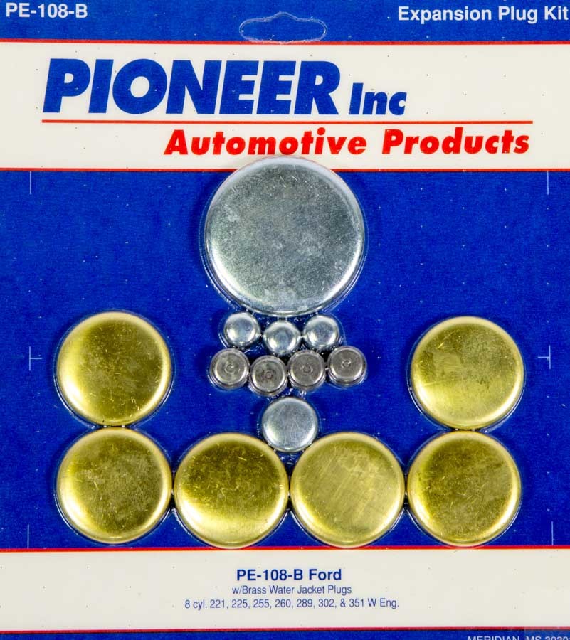 PIONEER PE108B - 302 Ford Freeze Plug Kit - Brass image