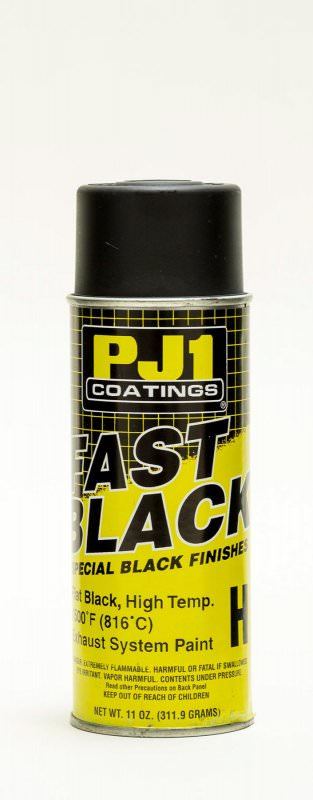 PJ1 PRODUCTS 16-HIT - Flat Black Hi-Temp Paint 2000degF 11oz image