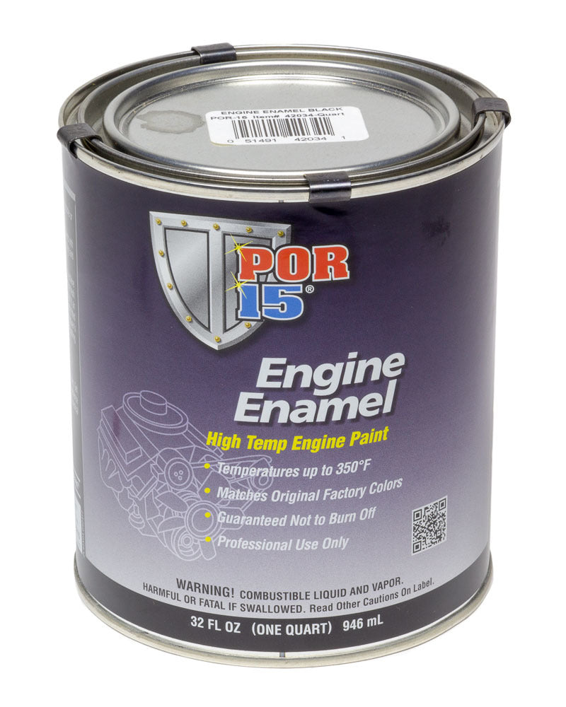 POR-15 42034 - Engine Enamel Black Quart image