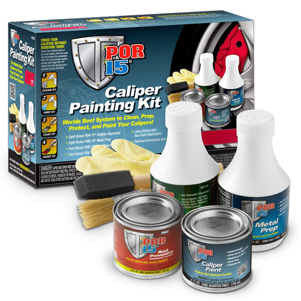 POR-15 42839 - Brake Caliper Painting Kit Red image