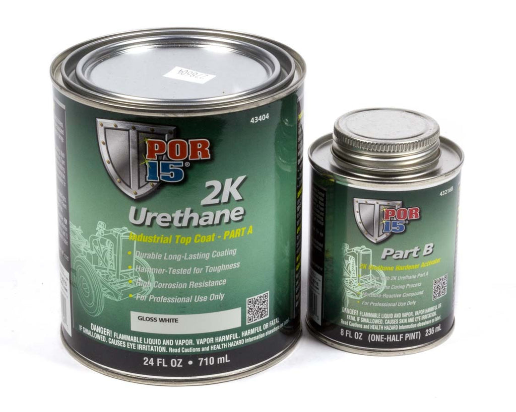 POR-15 43404 - 2K Urethane White Quart  image