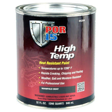 Load image into Gallery viewer, POR-15 44204 - High Temperature Factory Gray Paint Quart image