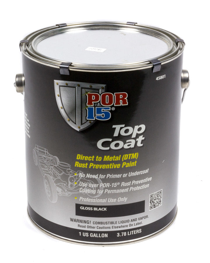 POR-15 45801 - Top Coat Gloss Black 1 Gallon image