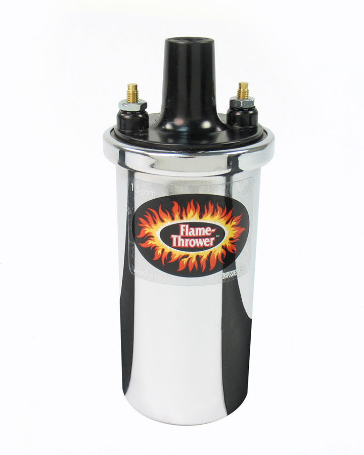 PERTRONIX IGNITION 40001 - Flame-Thrower Coil - Chrome Oil Filled 1.5ohm image