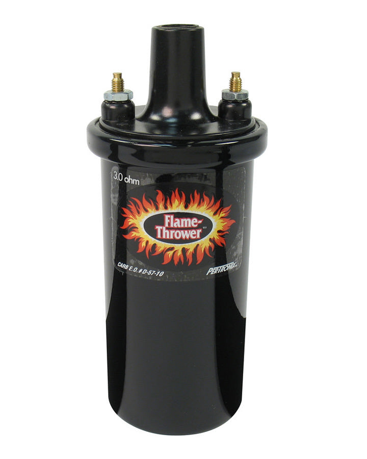 PERTRONIX IGNITION 40511 - Flame-Thrower Coil - Black- Oil Filled 3 ohm image