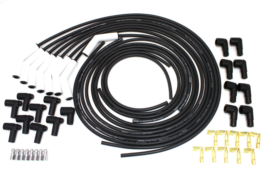 PERTRONIX IGNITION 808215HT - Univ. park Plug Wire Set 8mm w/45-Deg Ceramic Bts image