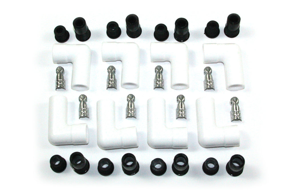 PERTRONIX IGNITION 8501HT-8 - Ceramic Spark Plug Boot Kit 90-Deg 8pk White image