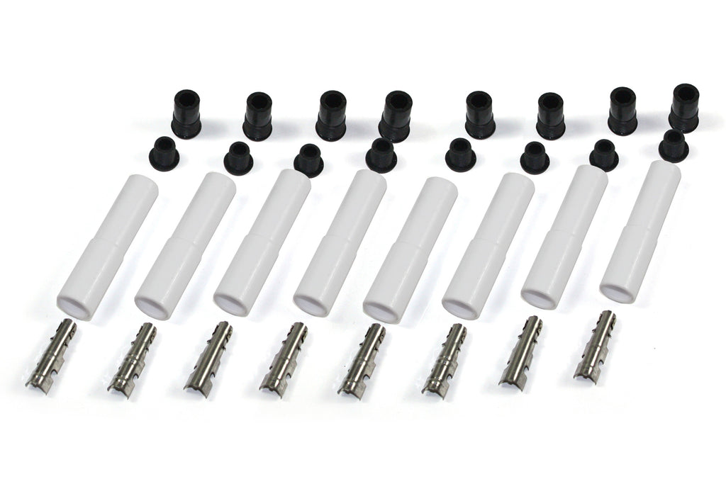 PERTRONIX IGNITION 8502HT-8 - Ceramic Spark Plug Boot Kit Straight 8pk White image