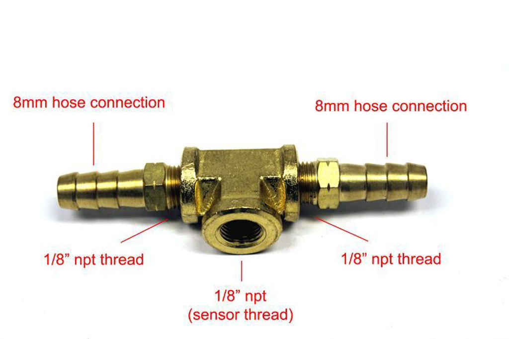 PROSPORT GAUGES PSFPSTF-8 - Adaptor Fitting T for Fuel Pressure Sensor image