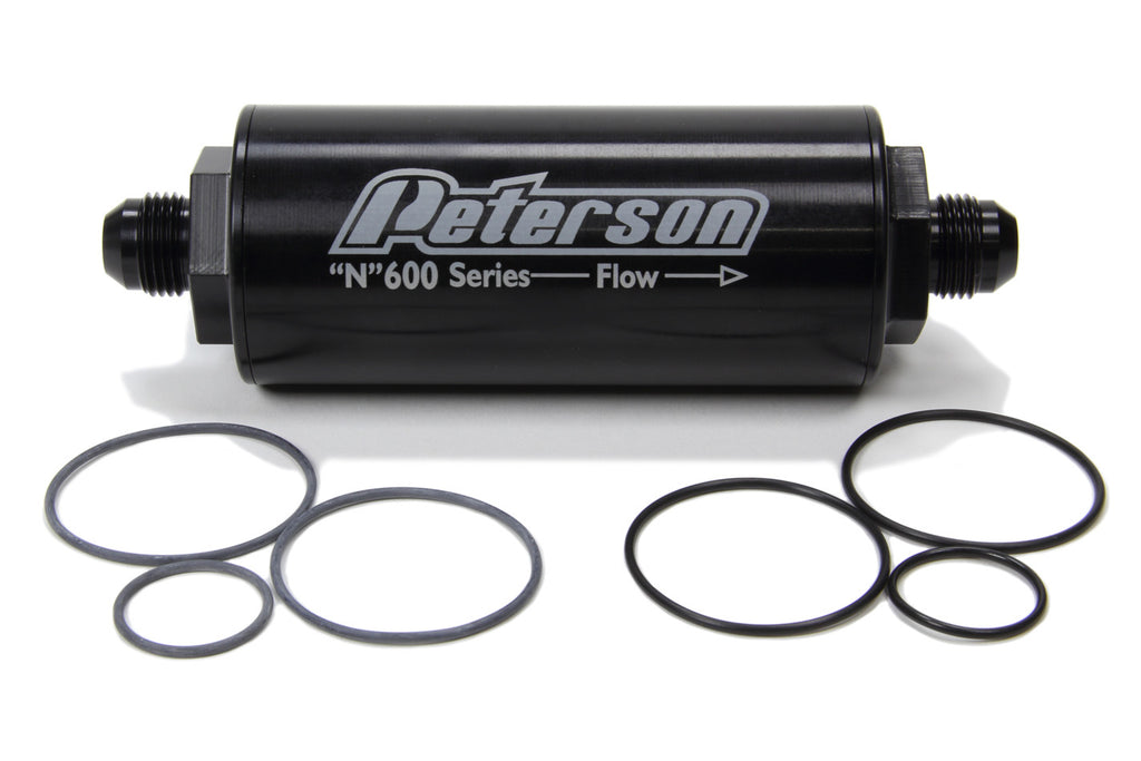 PETERSON FLUID 09-0611 - Fuel Filter -8AN 45 Mic.  image