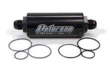 Load image into Gallery viewer, PETERSON FLUID 09-0622 - 10an Inline Fuel Filter w/100 Micron Filter image