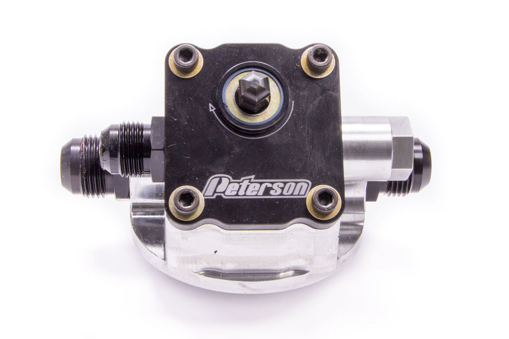 PETERSON FLUID 09-1502 - Engine Primer Oil Filter Mount 12an Chevy L to R image