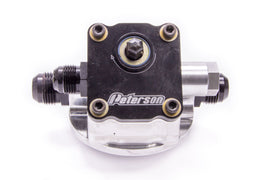 PETERSON FLUID 09-1502 - Engine Primer Oil Filter Mount 12an Chevy L to R image