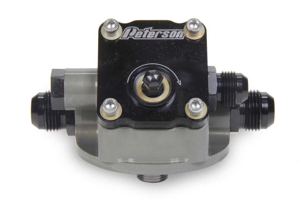 PETERSON FLUID 09-1504 - Engine Primer Oil Filter Mount 12an Chevy R to L image
