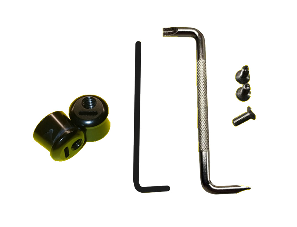 PULSE RACING INNOVATIONS LTP001BK - Tear Off Post Black Lockdown w/Tools image