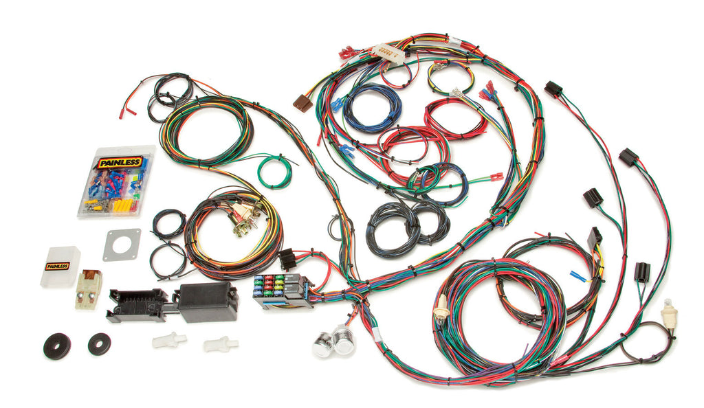 PAINLESS WIRING 20122 - 69-70 Mustang Chassis Harness 22 Circuits image