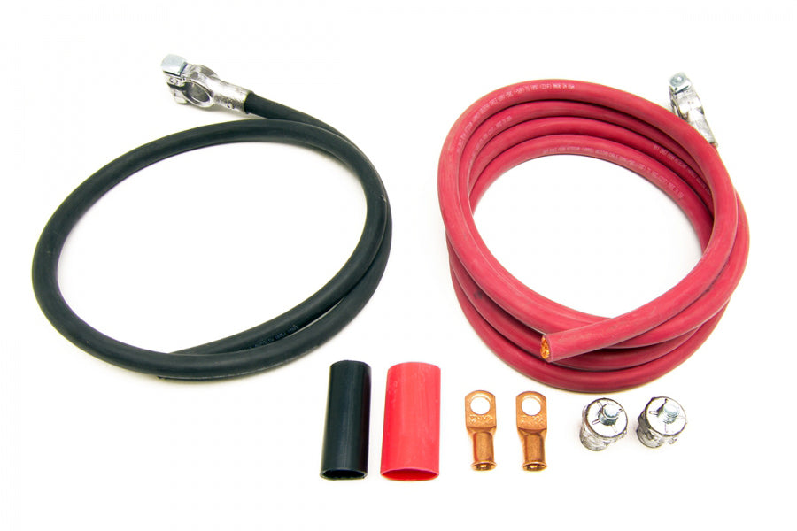 PAINLESS WIRING 40113 - Red/Black Battery Cables 8ft Red 3ft Black image