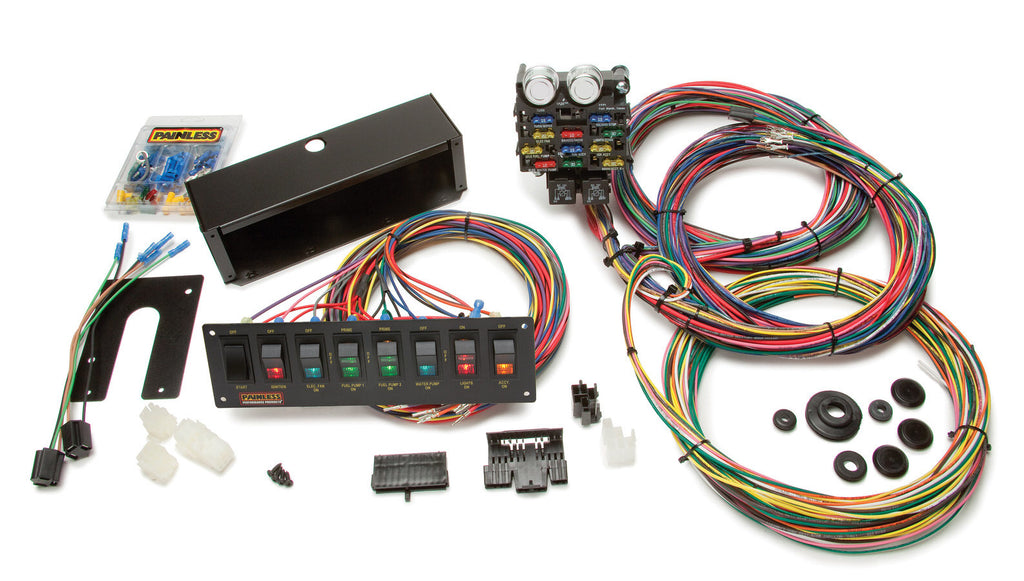 PAINLESS WIRING 50003 - 21 Circuit Drag Race Wiring Kit image