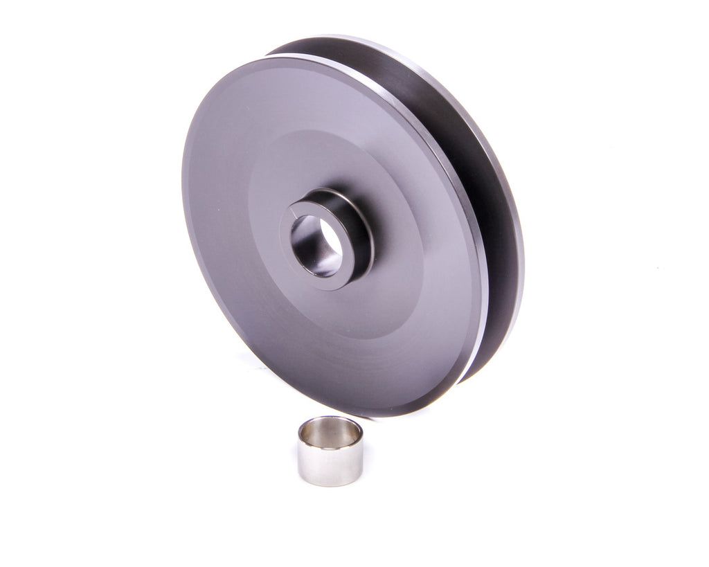 POWERMASTER 182 - 4in Dia Deep V-Belt Alt Pulley Billet Aluminum image