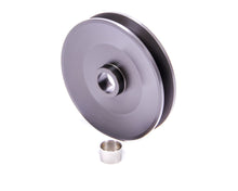 Load image into Gallery viewer, POWERMASTER 182 - 4in Dia Deep V-Belt Alt Pulley Billet Aluminum image