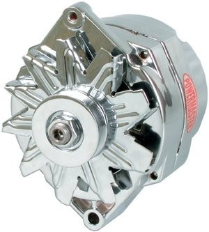 POWERMASTER 37293 - Chrome Delco 150amp Alternator 1 Wire image