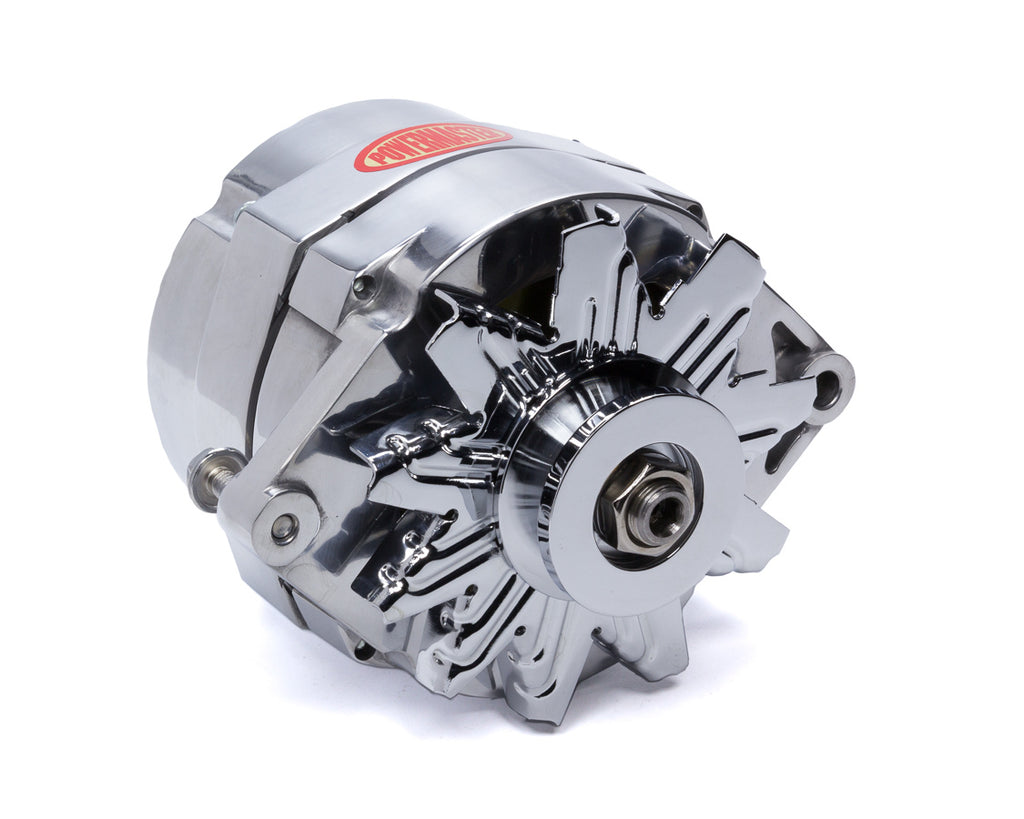 POWERMASTER 67127 - Alternator GM 10SI  1V- Pulley 100 Amp Polished image