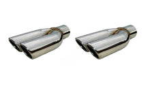 Load image into Gallery viewer, PYPES PERFORMANCE EXHAUST EVT19S - 2.5in Splitter Tip w/Rol led Edge Pair Polished image