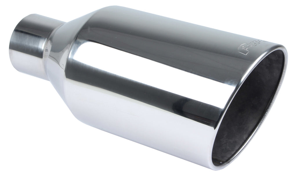PYPES PERFORMANCE EXHAUST EVT408 - Exhaust Tip 4in x 8in 18in L Polished Weld-on image