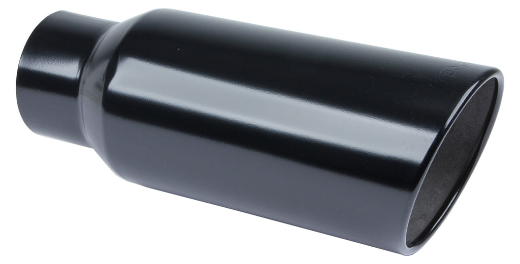 PYPES PERFORMANCE EXHAUST EVT507B - Exhaust Tip 5in x 7in 18in Rolled Blk Weld-on image