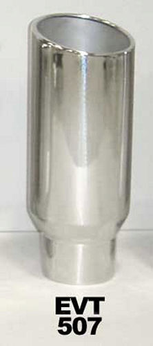 PYPES PERFORMANCE EXHAUST EVT507 - Exhaust Tip 5in x 7in 18in L Polished Weld-on image