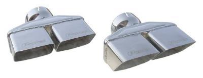PYPES PERFORMANCE EXHAUST EVT88 - Exhaust Tips Slip Fit 3in Dual Rectangle Slant image