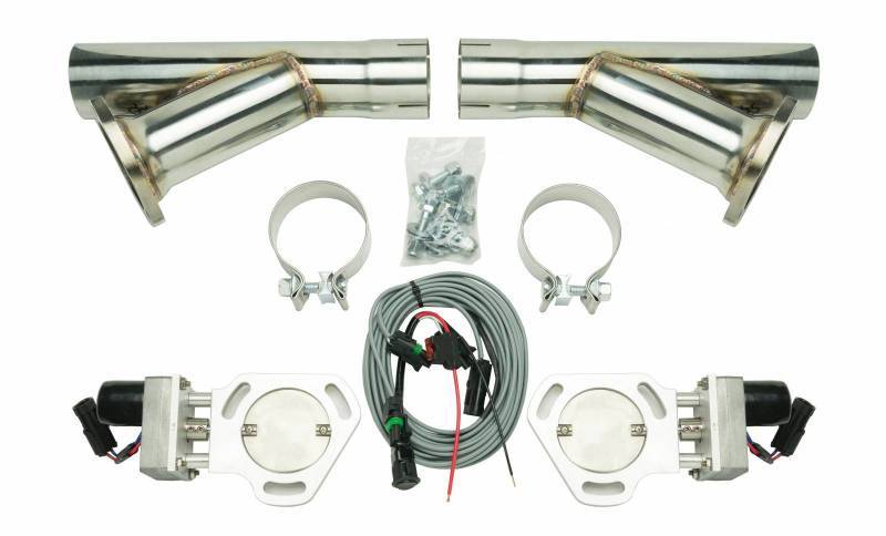 PYPES PERFORMANCE EXHAUST HVE10K - Exhaust Cutout Kit Dual w/YPipe 2.5in Pair image