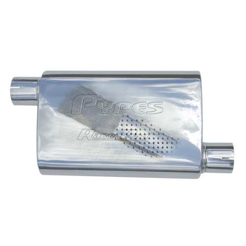 PYPES PERFORMANCE EXHAUST MVR13 - Race Muffler 2.5in Offset/Center Each image