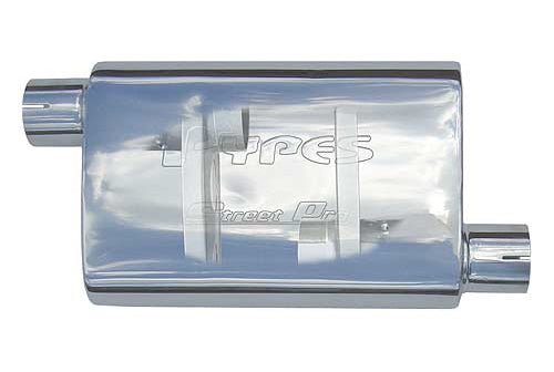 PYPES PERFORMANCE EXHAUST MVS13 - Street Muffler 2.5in Offset/Center Each image