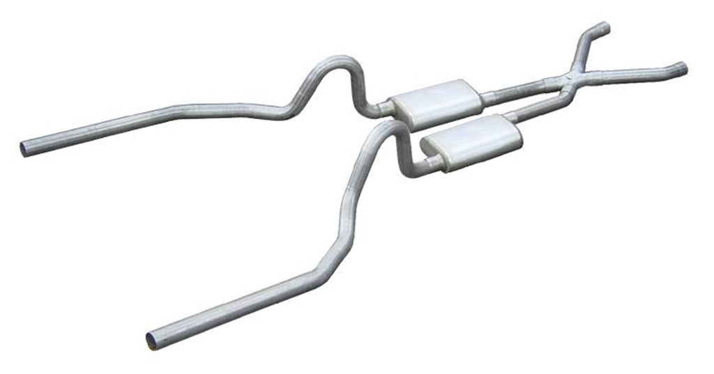 PYPES PERFORMANCE EXHAUST SFM03T - 65-70 Mustang Crossmembe r Back Exhaust 2.5in image