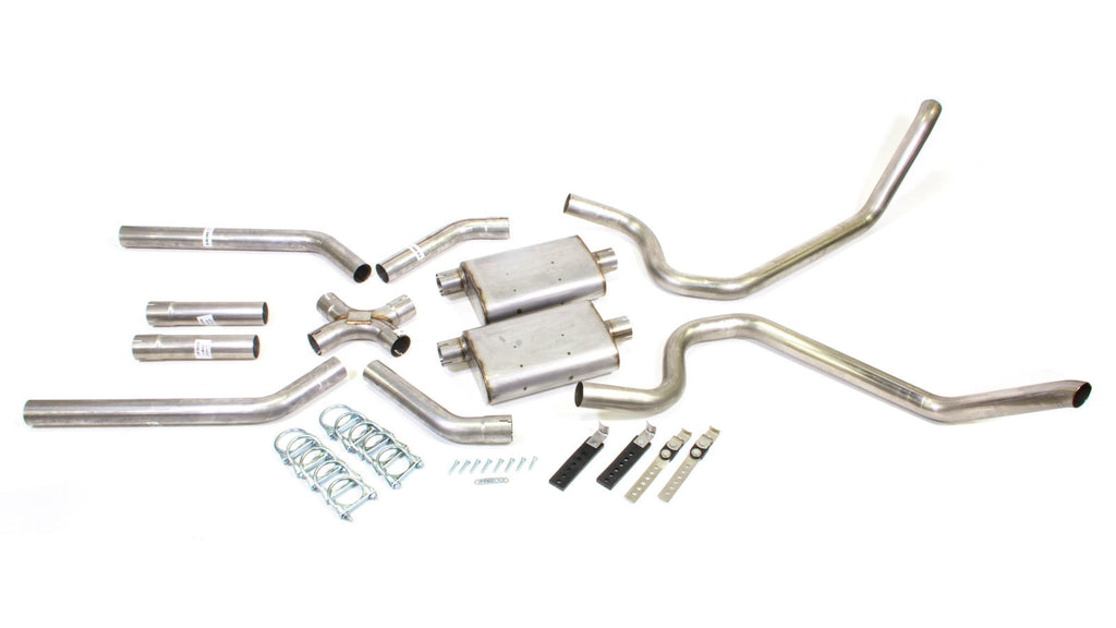 PYPES PERFORMANCE EXHAUST SGB10S - 65-69 B-Body 2.5in Exhau st System w/X-Pipe image
