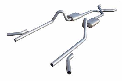 PYPES PERFORMANCE EXHAUST SGC19S - 55-57 Chevy 2.5 Exhaust Pocket Kit w/X-Pipe image