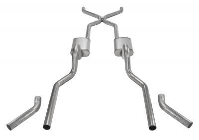 PYPES PERFORMANCE EXHAUST SGC43 - 55-57 Chevy 3in Exhaust w/H-Pipe image