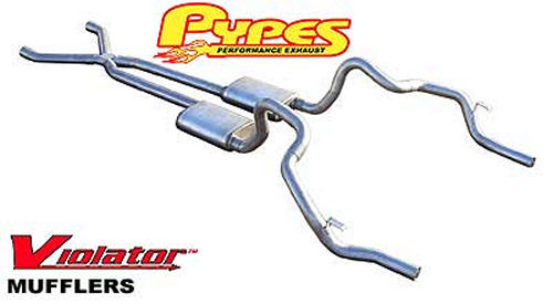 PYPES PERFORMANCE EXHAUST SGF11V - 70-81 Camaro Crossmember Back Exhaust Kit 2.5in image