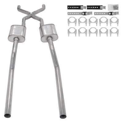 PYPES PERFORMANCE EXHAUST SGT77 - 55-59 GM 2WD Truck 2.5in Crossmember Back Exhaust image