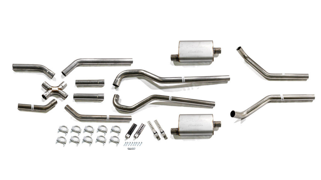 PYPES PERFORMANCE EXHAUST SGT79R - 67-87 GM 2WD Truck 2.5in Crossmember Back Exhaust image
