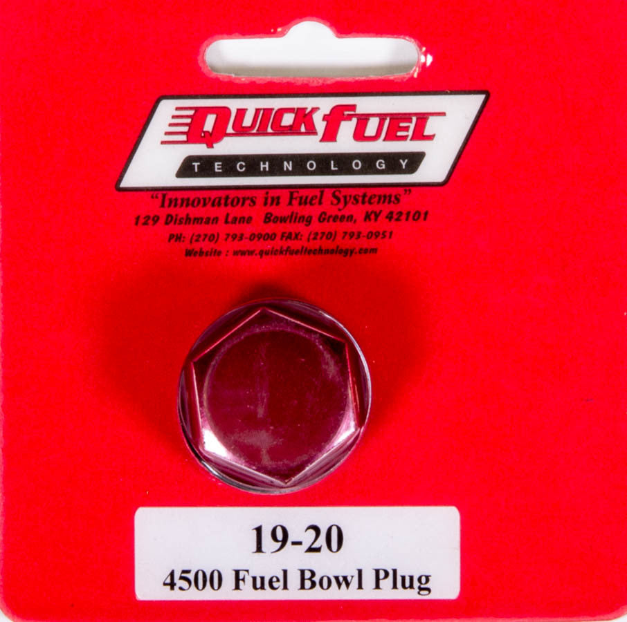 QUICK FUEL TECHNOLOGY 19-20 - Fuel Inlet Plug - Red 7/8-20 image