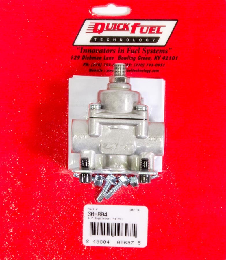 QUICK FUEL TECHNOLOGY 30-804 - Fuel Pressure Regulator - 1-4psi image