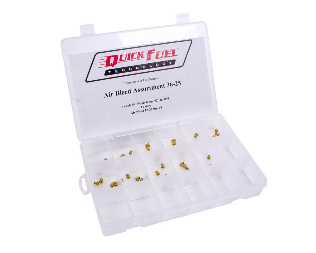 QUICK FUEL TECHNOLOGY 36-25 - Air Bleed Assortment Kit .025  - .035 image