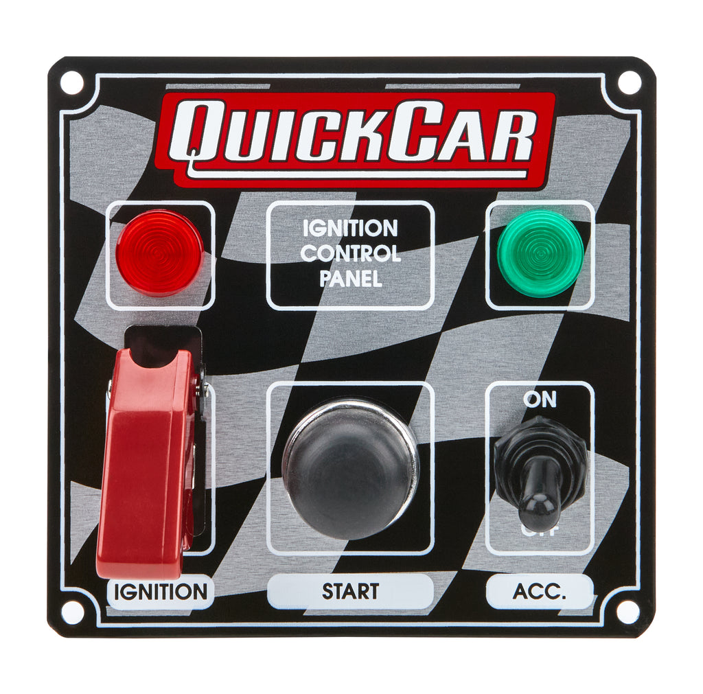 QUICKCAR RACING PRODUCTS 50-023 - Ign. Panel 2 Switch w/Lights image