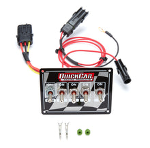 Load image into Gallery viewer, QUICKCAR RACING PRODUCTS 50-1731 - Ignition Panel - Single Ing. w/Acc Switches Chck image