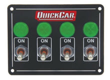 Load image into Gallery viewer, QUICKCAR RACING PRODUCTS 50-718 - Accessory Panel 4 Switch w/Pilot Weatherproof image